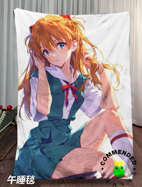 海外代購皇呱_《校服時刻明日香》_校服時刻明日香同人周邊裝飾畫_午睡毯_地毯_5