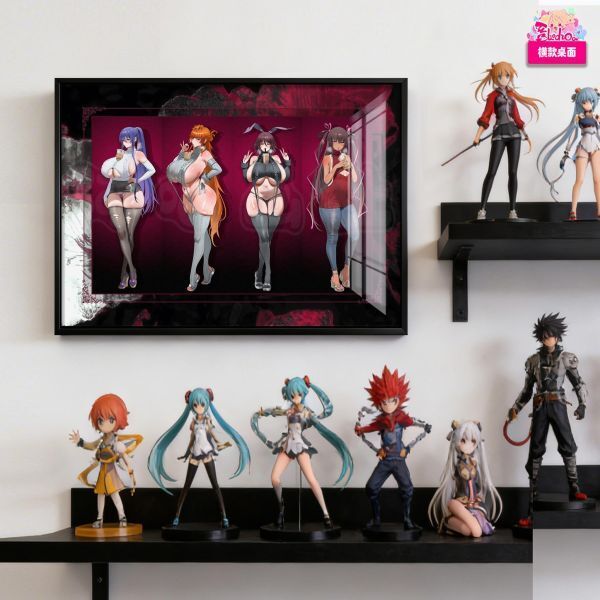 海外代購阿喵畫社_對魔忍女神計畫_新品12K主題高清裝飾畫_冰箱貼_2