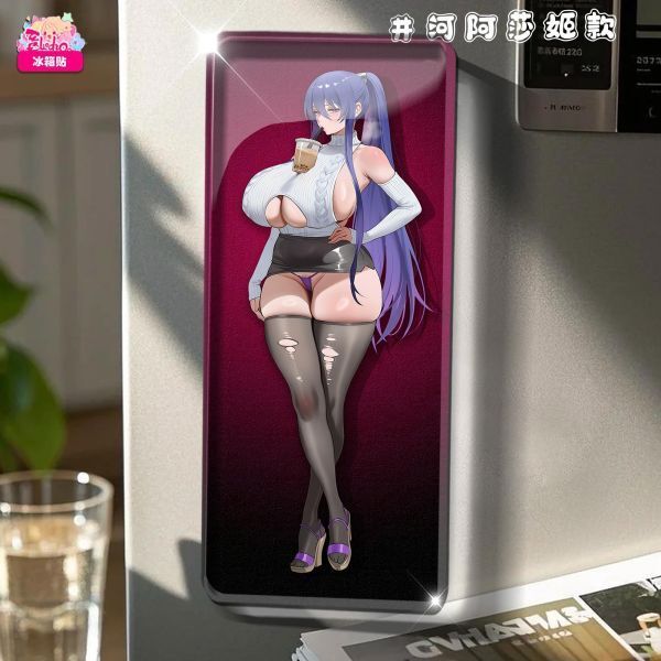 海外代購阿喵畫社_對魔忍女神計畫_新品12K主題高清裝飾畫_冰箱貼_6