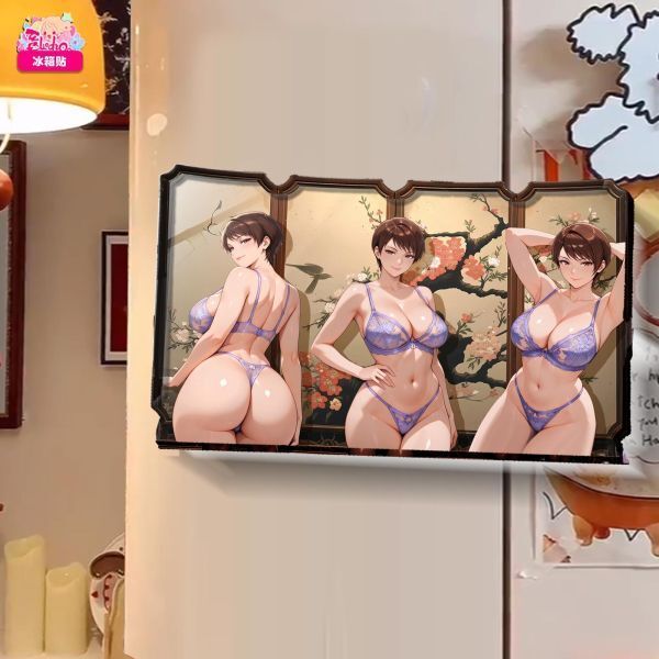 海外代購阿喵畫社_動漫冰箱貼第一百三十九彈拳皇系列_高透亞克力磁吸冰箱貼_5