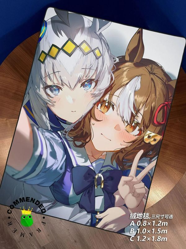 海外代購皇呱_《馬娘的甜份快照》賽馬娘小慄帽大拓太陽神裝飾畫_午睡毯_地毯_3
