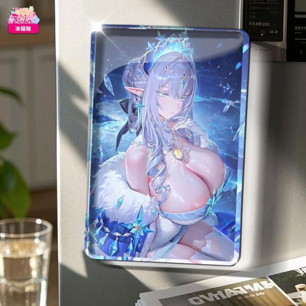 海外代購阿喵畫社_《原神》_冰之女皇_安娜絲塔夏_新品8K超大高清主題裝飾畫_冰_4