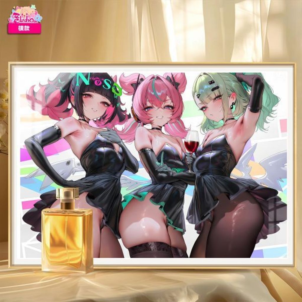 海外代購阿喵畫社_《絕區零》妄想天使-愛芮千夏南宮羽_新品8K超清主題裝飾畫_床_5