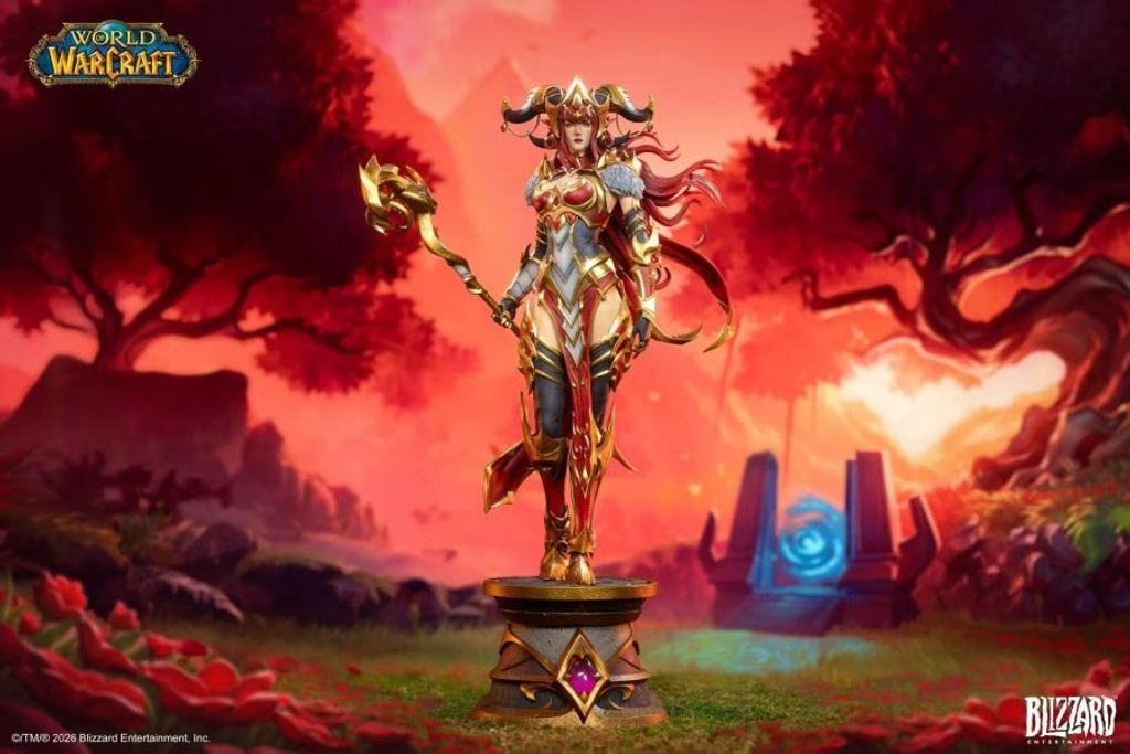 預定Blizzard_暴雪遊戲_魔獸世界_紅龍女王阿萊克絲塔薩16比例典藏雕像_1