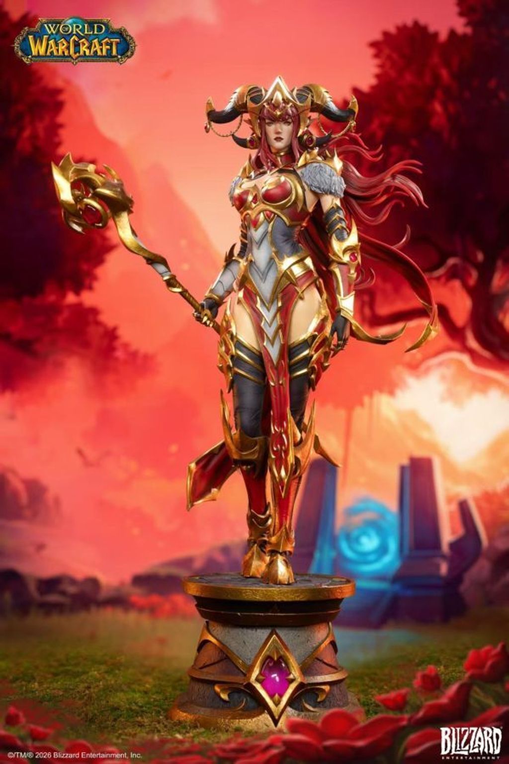 預定Blizzard_暴雪遊戲_魔獸世界_紅龍女王阿萊克絲塔薩16比例典藏雕像_2