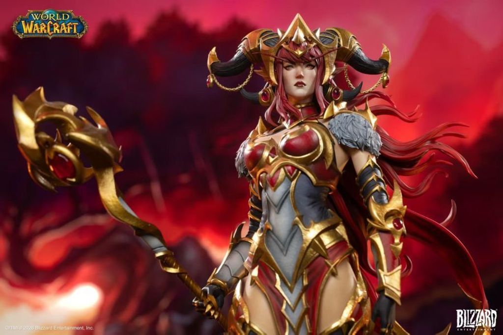 預定Blizzard_暴雪遊戲_魔獸世界_紅龍女王阿萊克絲塔薩16比例典藏雕像_3