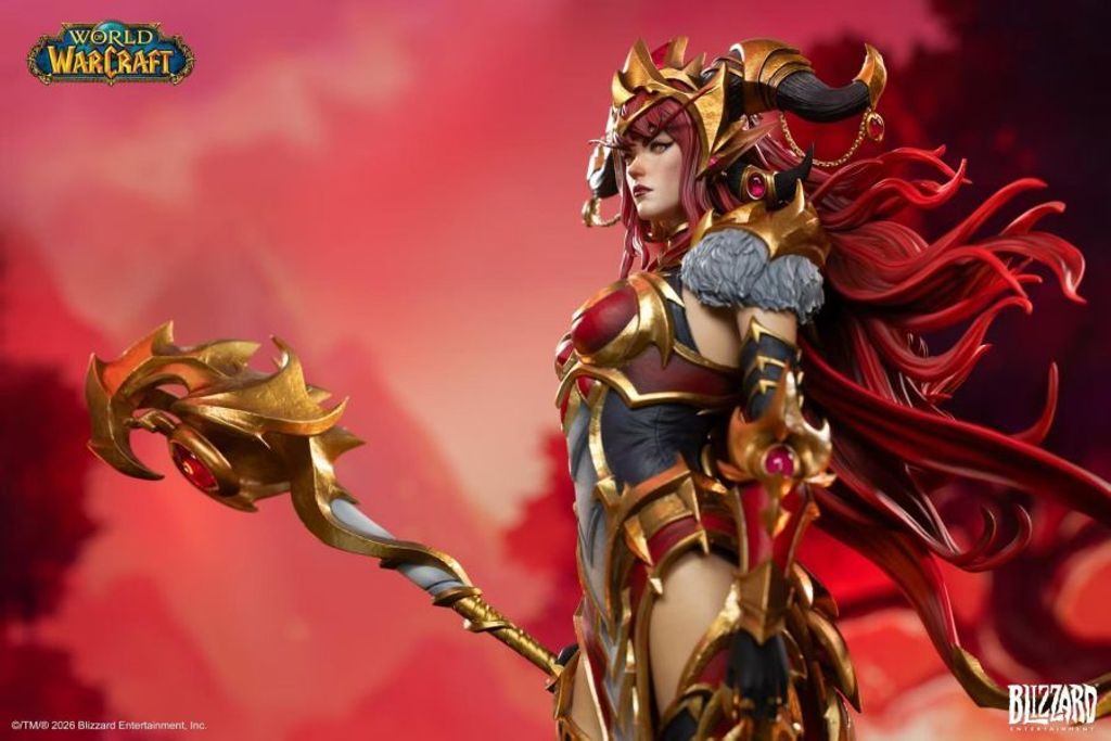 預定Blizzard_暴雪遊戲_魔獸世界_紅龍女王阿萊克絲塔薩16比例典藏雕像_5