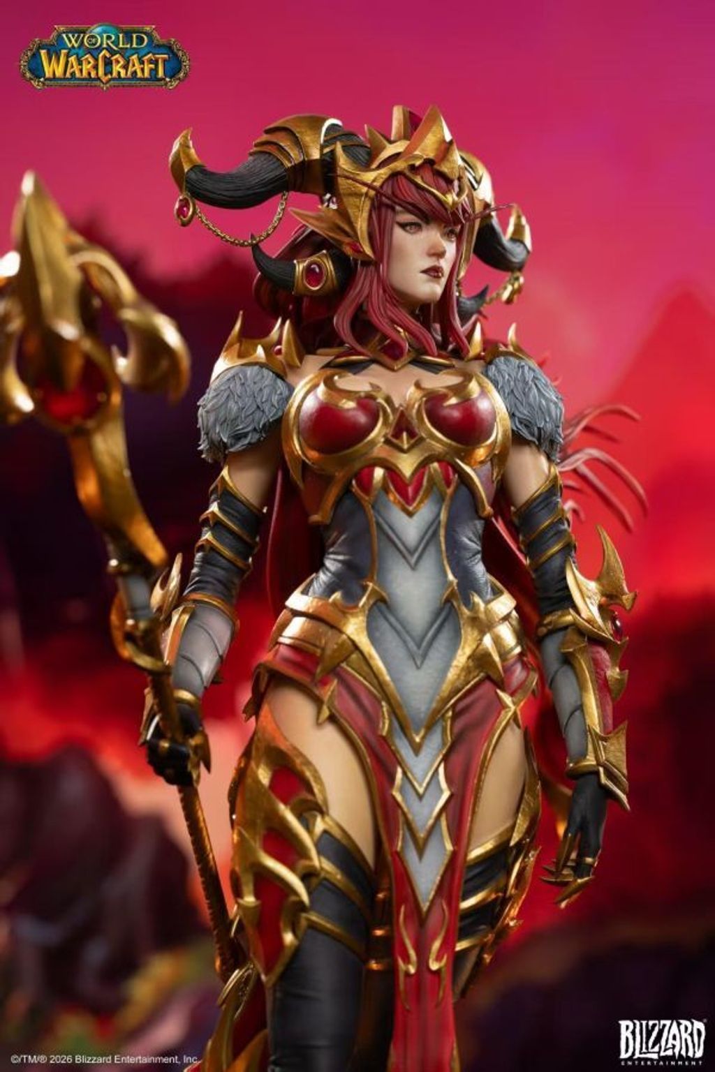 預定Blizzard_暴雪遊戲_魔獸世界_紅龍女王阿萊克絲塔薩16比例典藏雕像_6