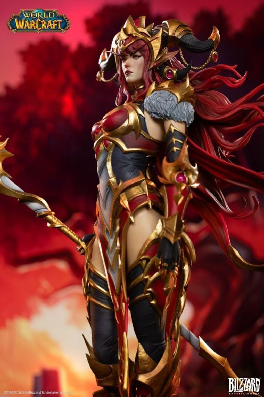 預定Blizzard_暴雪遊戲_魔獸世界_紅龍女王阿萊克絲塔薩16比例典藏雕像_4