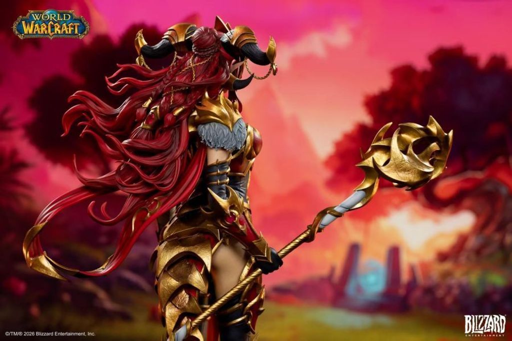 預定Blizzard_暴雪遊戲_魔獸世界_紅龍女王阿萊克絲塔薩16比例典藏雕像_8