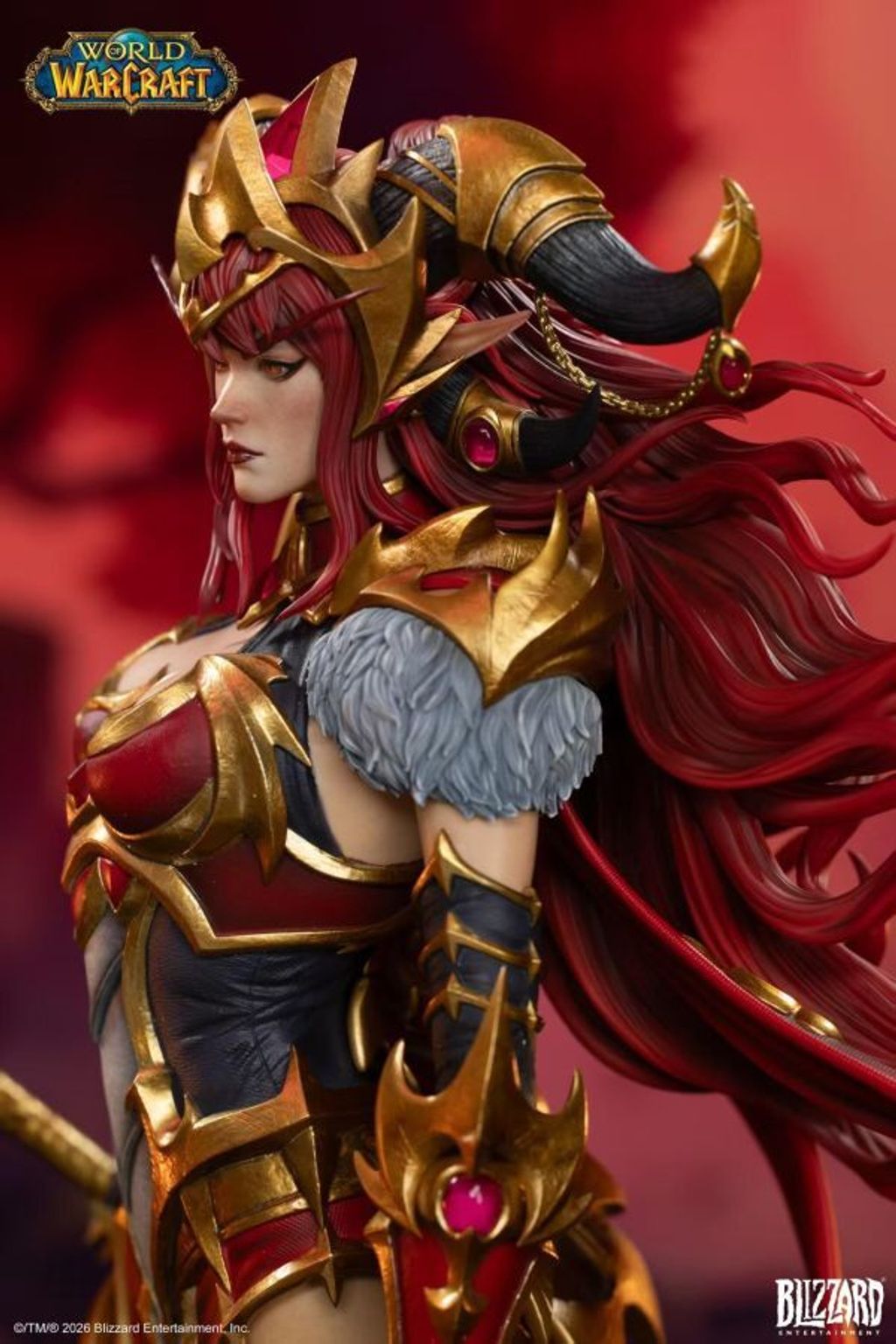 預定Blizzard_暴雪遊戲_魔獸世界_紅龍女王阿萊克絲塔薩16比例典藏雕像_10