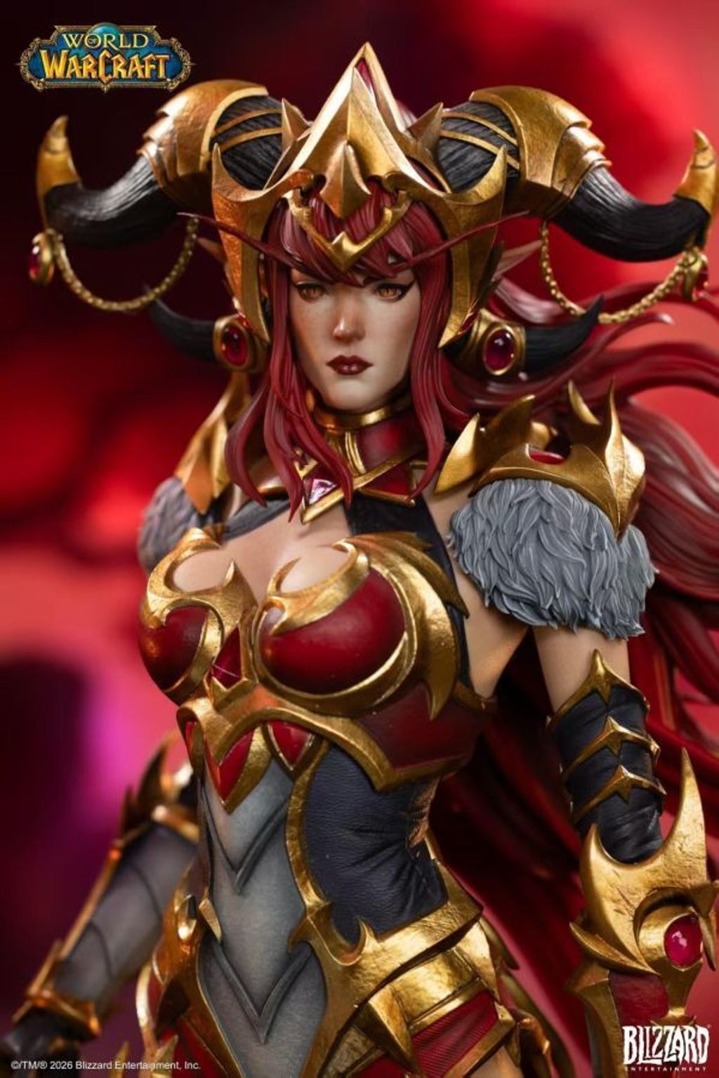 預定Blizzard_暴雪遊戲_魔獸世界_紅龍女王阿萊克絲塔薩16比例典藏雕像_11