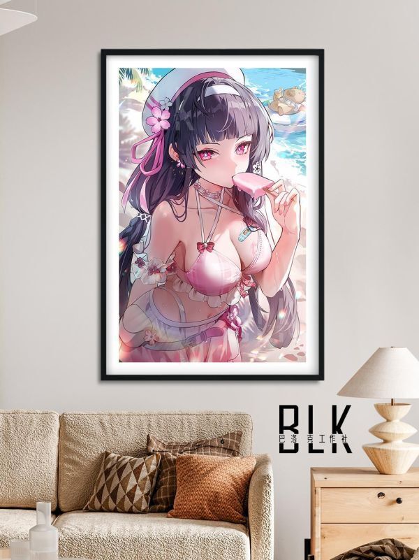 海外代購巴洛克_《千咲》鳴潮卡提希亞坎特蕾拉芙露德莉斯動漫裝飾畫冰箱貼_2