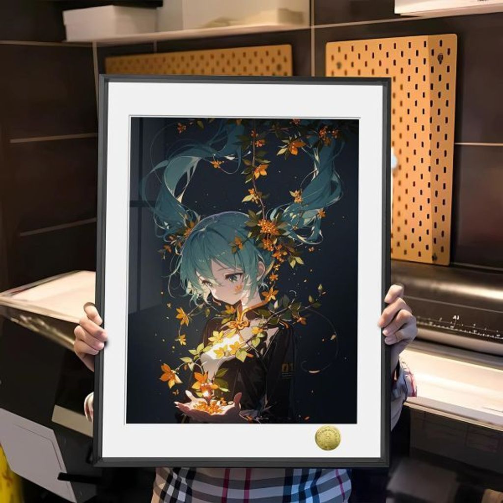 海外代購皇呱_《秋桂與初音》_初音未來秋桂與初音掌中桂月同人周邊裝飾畫_午睡毯__1