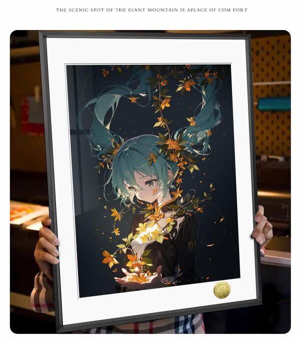 海外代購皇呱_《秋桂與初音》_初音未來秋桂與初音掌中桂月同人周邊裝飾畫_午睡毯__5