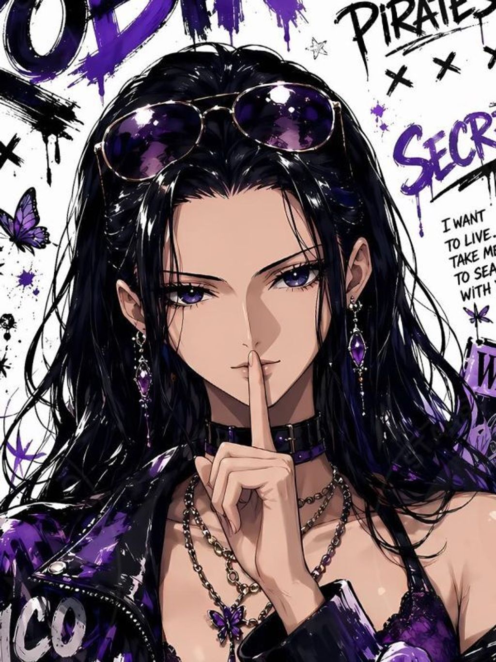 海外代購星空_《塗鴉羅賓》娜美海賊王路飛索隆山治喬巴one_piece動漫裝飾畫_3
