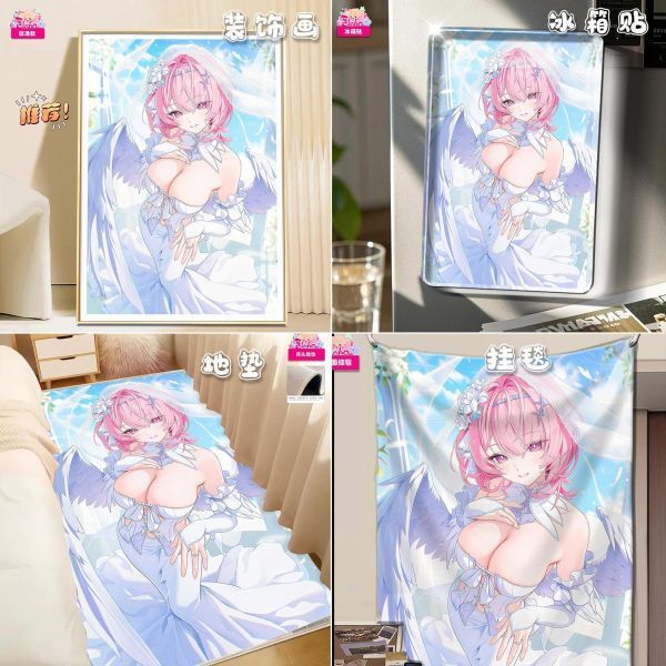 海外代購阿喵畫社_花嫁_婚紗蕾米埃爾_新品12K超清主題裝飾畫週邊_透明卡磚_床_1