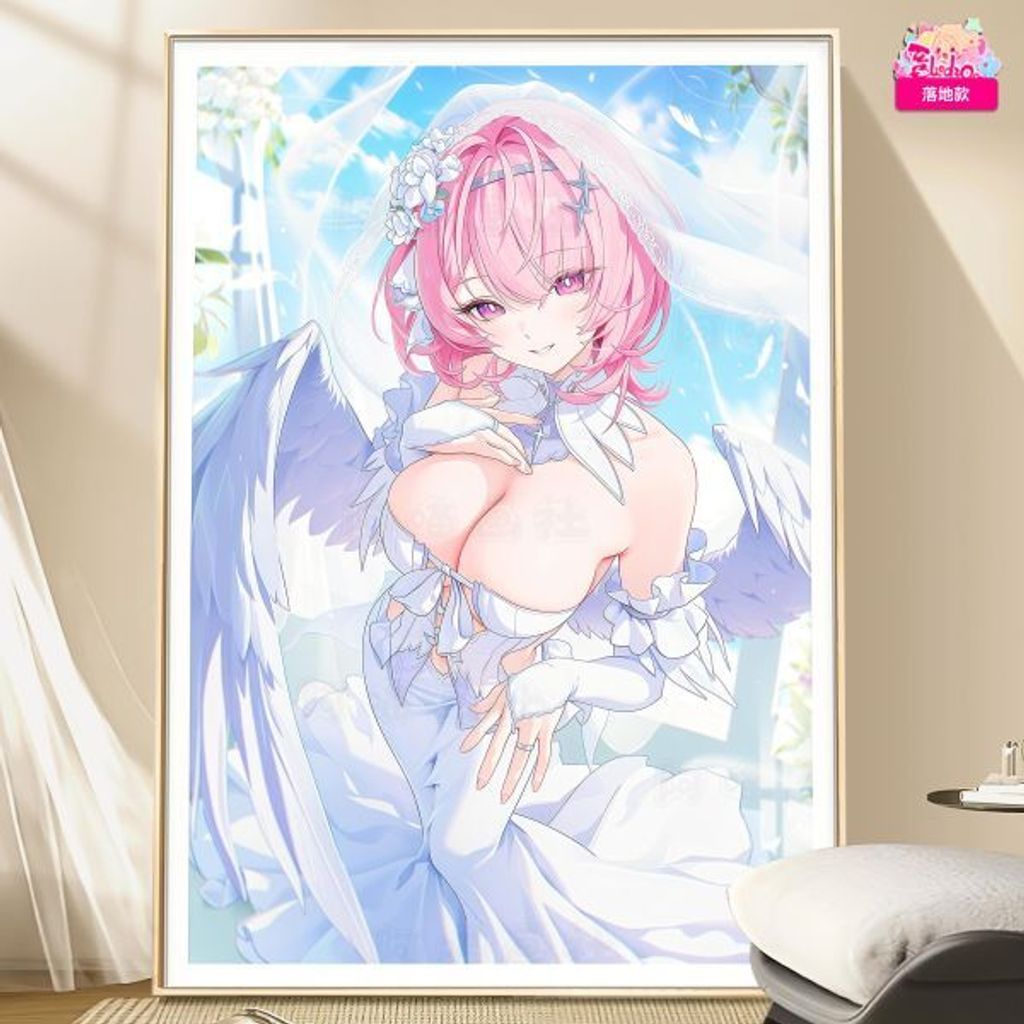 海外代購阿喵畫社_花嫁_婚紗蕾米埃爾_新品12K超清主題裝飾畫週邊_透明卡磚_床_8