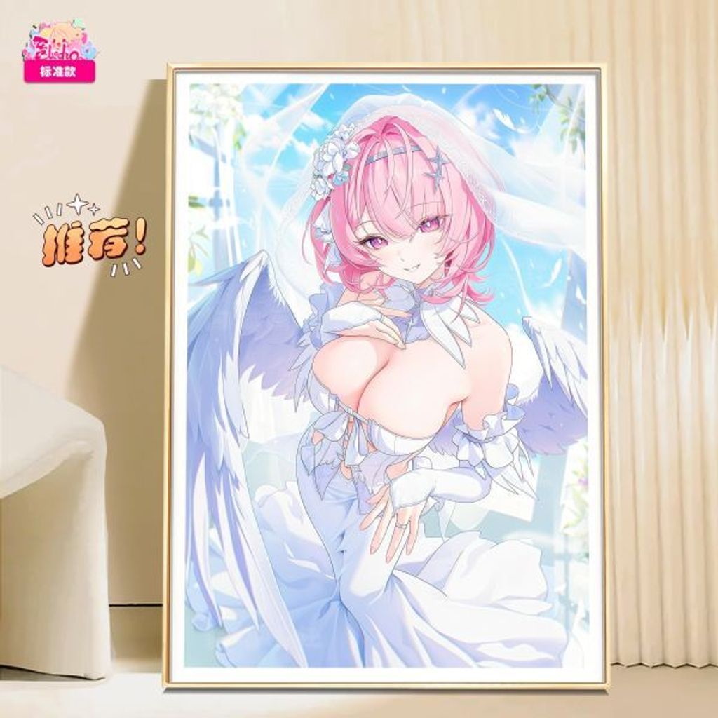 海外代購阿喵畫社_花嫁_婚紗蕾米埃爾_新品12K超清主題裝飾畫週邊_透明卡磚_床_9