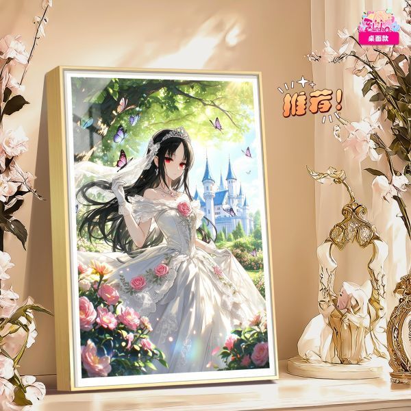 海外代購阿喵畫社_婚紗_四宮輝夜_新品12K超清主題裝飾畫週邊_床頭地墊_冰箱貼_1