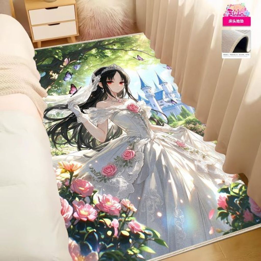 海外代購阿喵畫社_婚紗_四宮輝夜_新品12K超清主題裝飾畫週邊_床頭地墊_冰箱貼_3