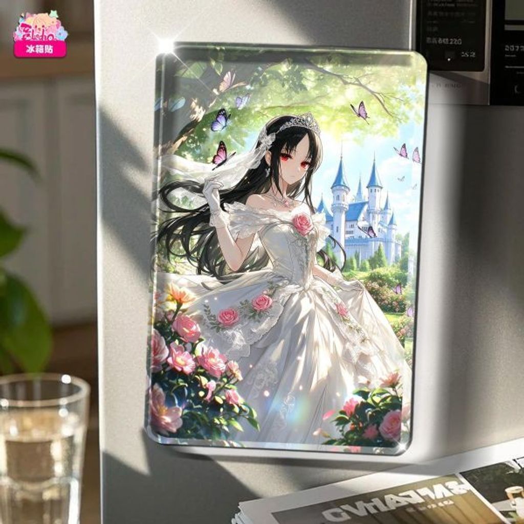 海外代購阿喵畫社_婚紗_四宮輝夜_新品12K超清主題裝飾畫週邊_床頭地墊_冰箱貼_4