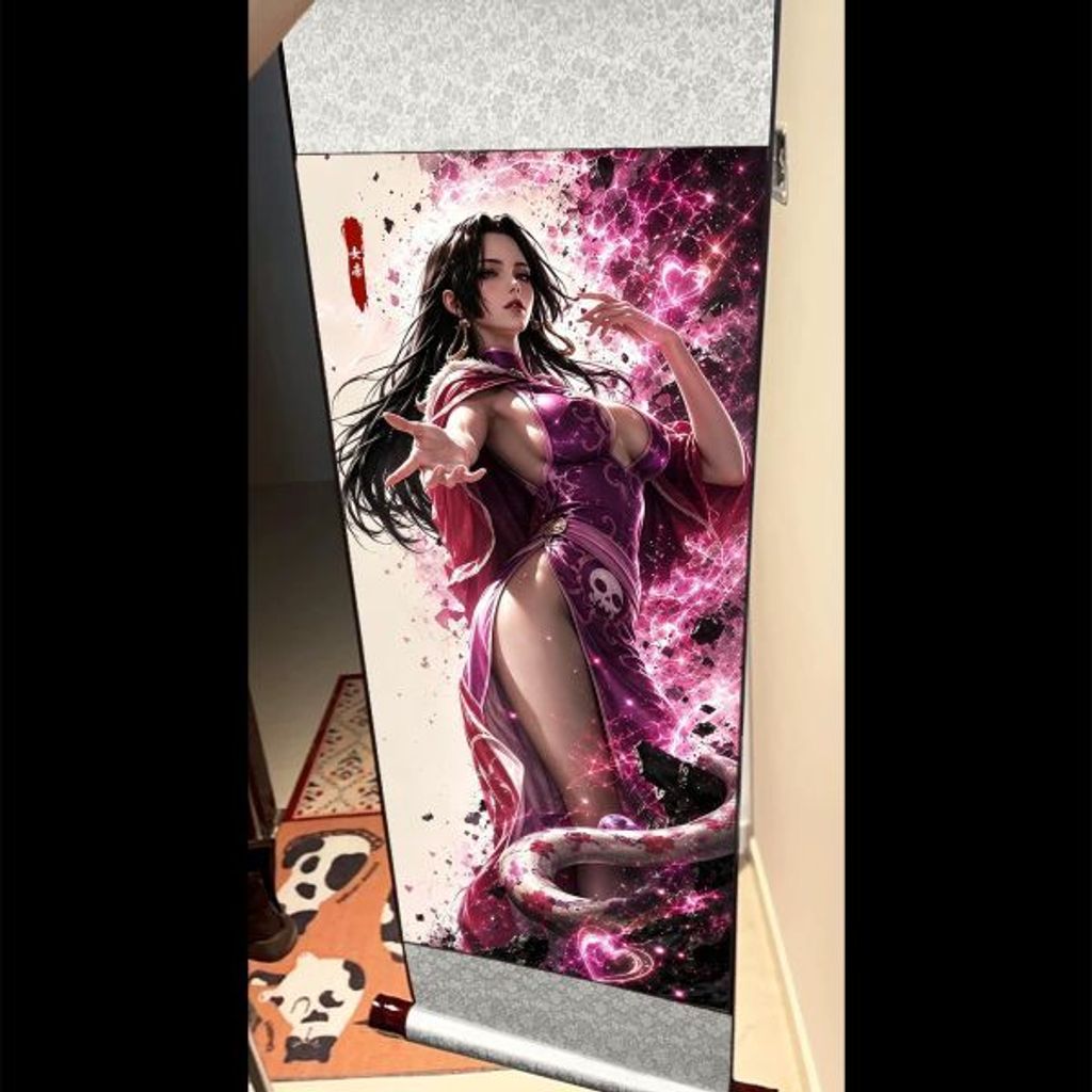 海外代購阿喵畫社_國色天香_女帝全身經典捲軸畫_國風捲軸錦緞高清精裱畫_2