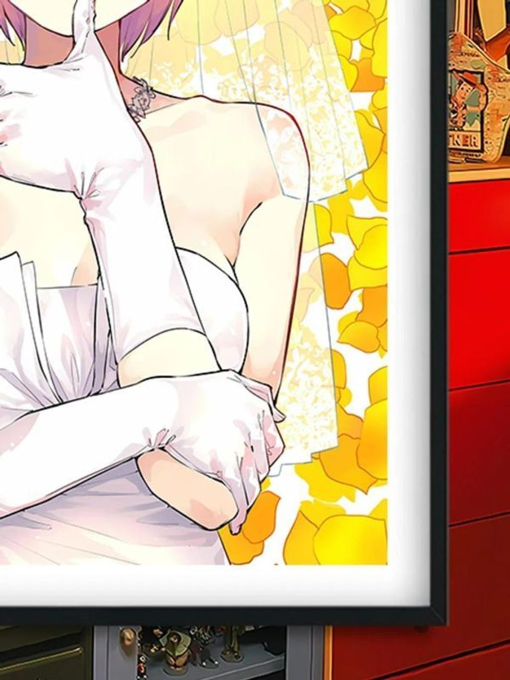 海外代購巴洛克_《一花》五等分的花嫁裝飾畫冰箱貼_4