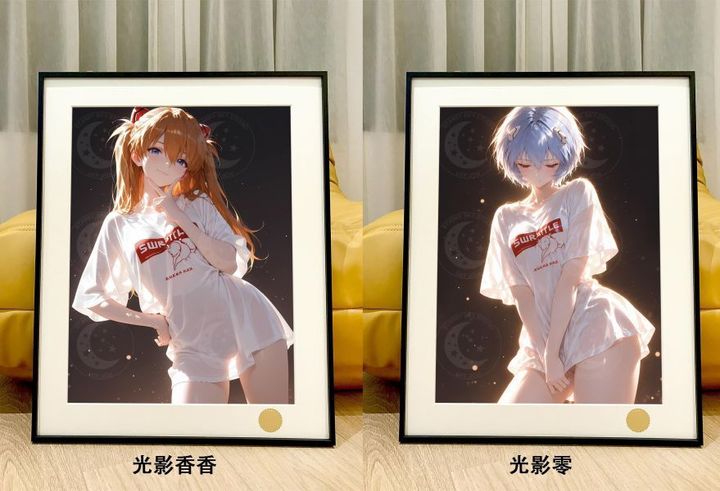 海外代購星空_《光影零》機甲香香潮流藝術版畫動漫裝飾畫_4