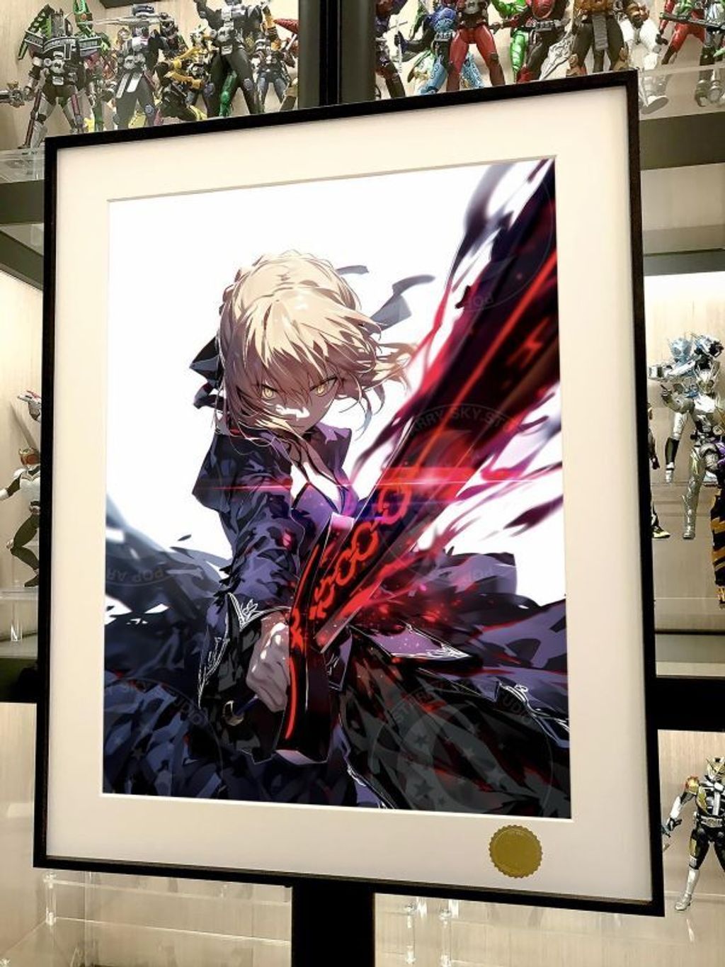 海外代購星空_《黑裙saber》阿爾托莉雅吾王Fate騎士王亞瑟王動畫裝飾畫_3