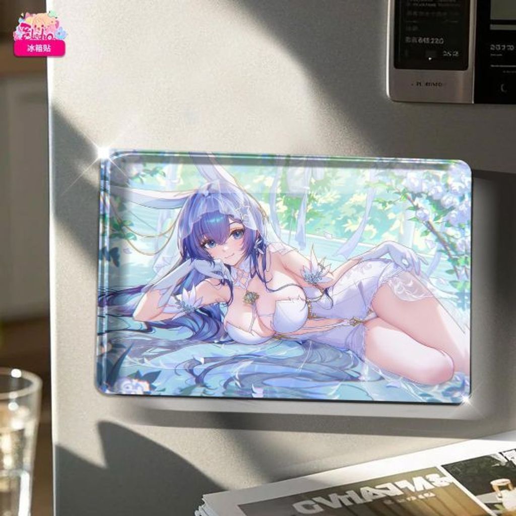 海外代購阿喵畫社_《碧藍航線》_婚紗_薄荷新澤西_新品12K超清主題裝飾畫週邊_5