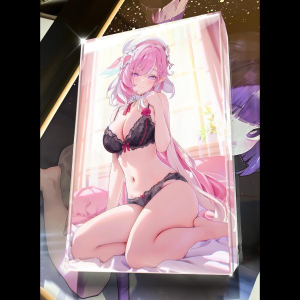 海外代購阿喵畫社_第九十彈動漫卡磚蕾絲愛莉希雅系列_壓克力加厚紀念收藏磚卡磚_2