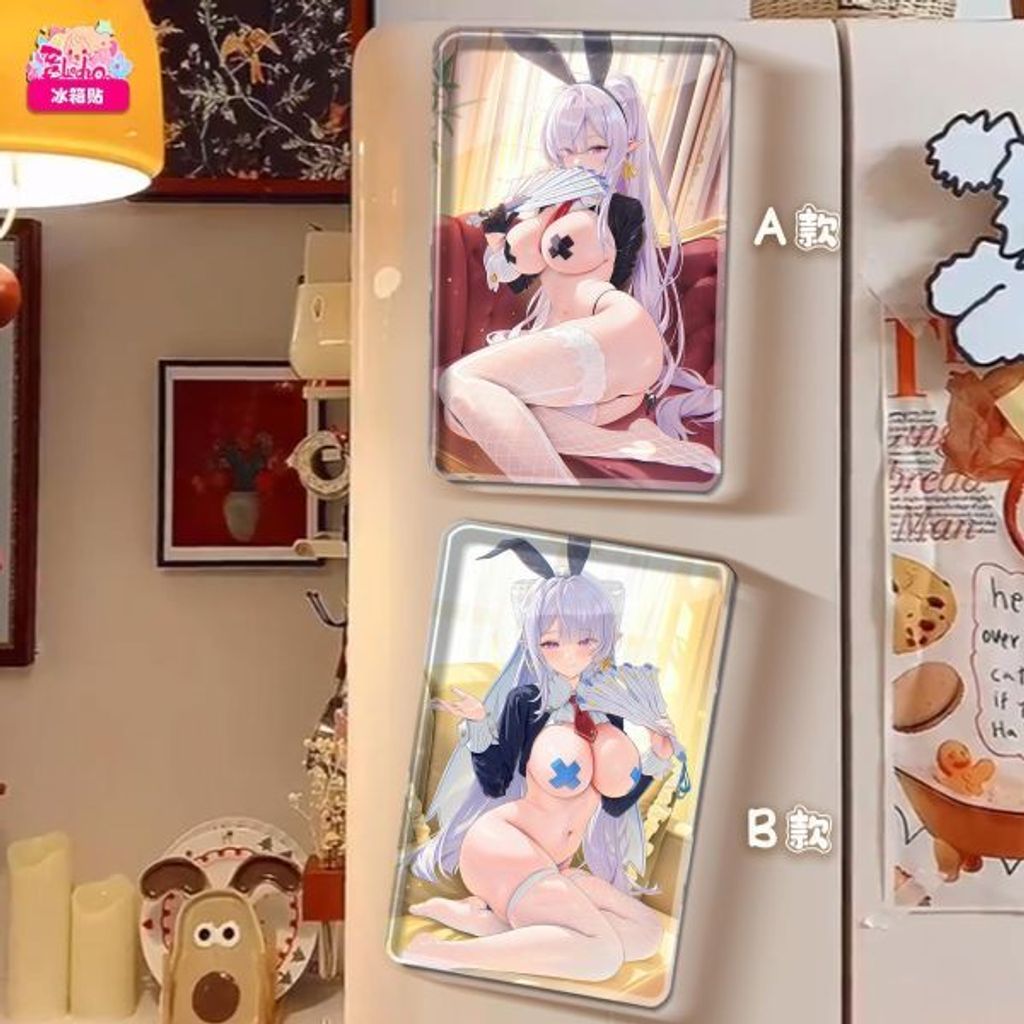 海外代購阿喵畫社_兔女郎_維琳娜雙聯_新品12K超清主題裝飾畫週邊_午睡毛毯_冰_3