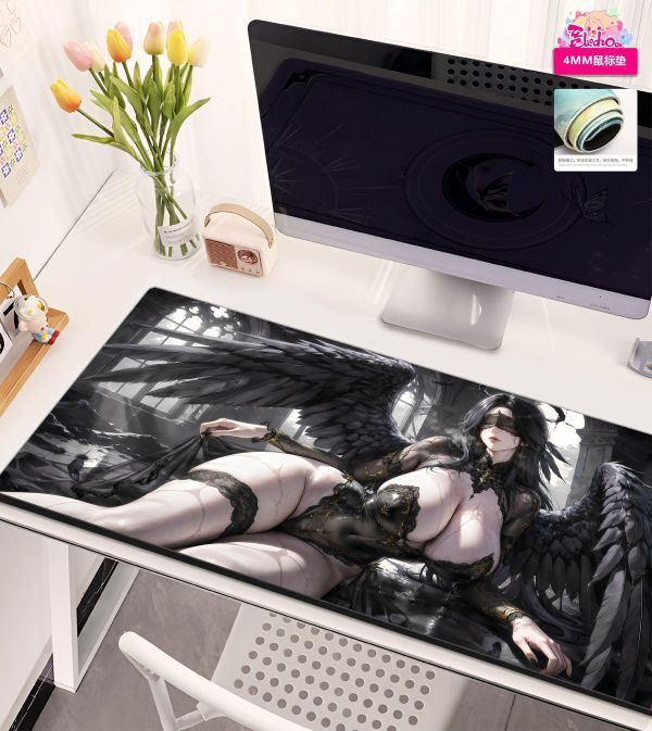 海外代購阿喵畫社_黑美人_新品12K主題超清裝飾畫_滑鼠墊_冰箱貼_2