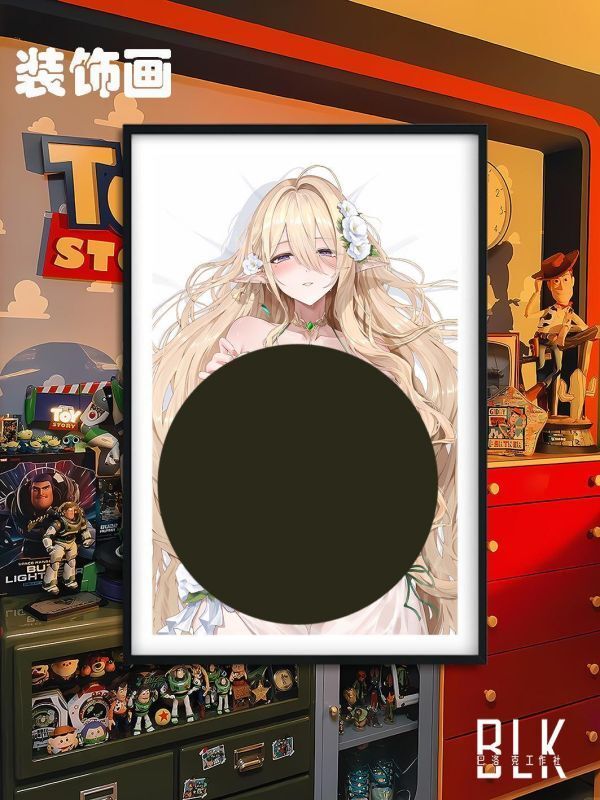 海外代購巴洛克_《躺姿金獅》碧藍航線Gouden_Leeuw遊戲動畫裝潢畫冰箱貼_1