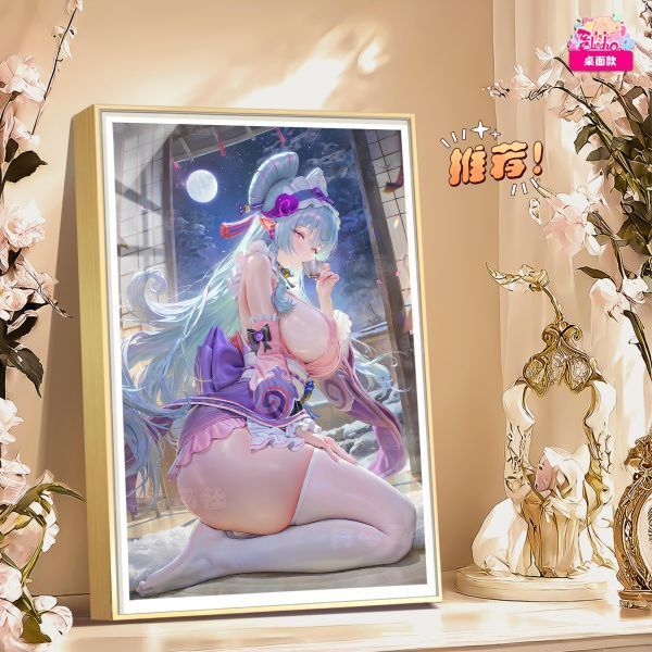 海外代購阿喵畫社_12K超清主題系列_月光_夢見月瑞希_原神_裝飾畫_透明壓克力_3