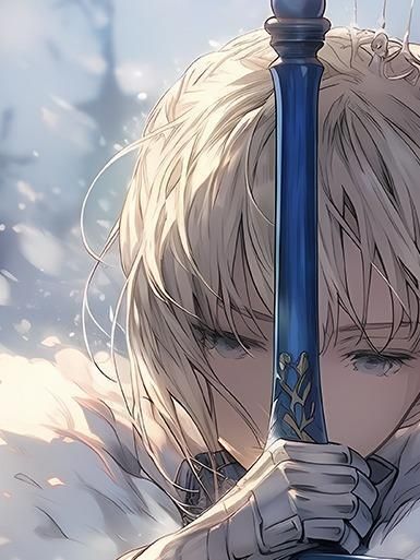 海外代購巴洛克_《雪之saber》Fatestay_night裝飾畫冰箱貼_5