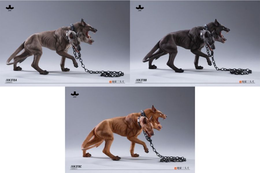 3D立体金属 3頭地獄犬 モデル GK預購】正版授權JXK 1/6 地獄三頭犬靜態動物模型共3款– 夢迴玩物