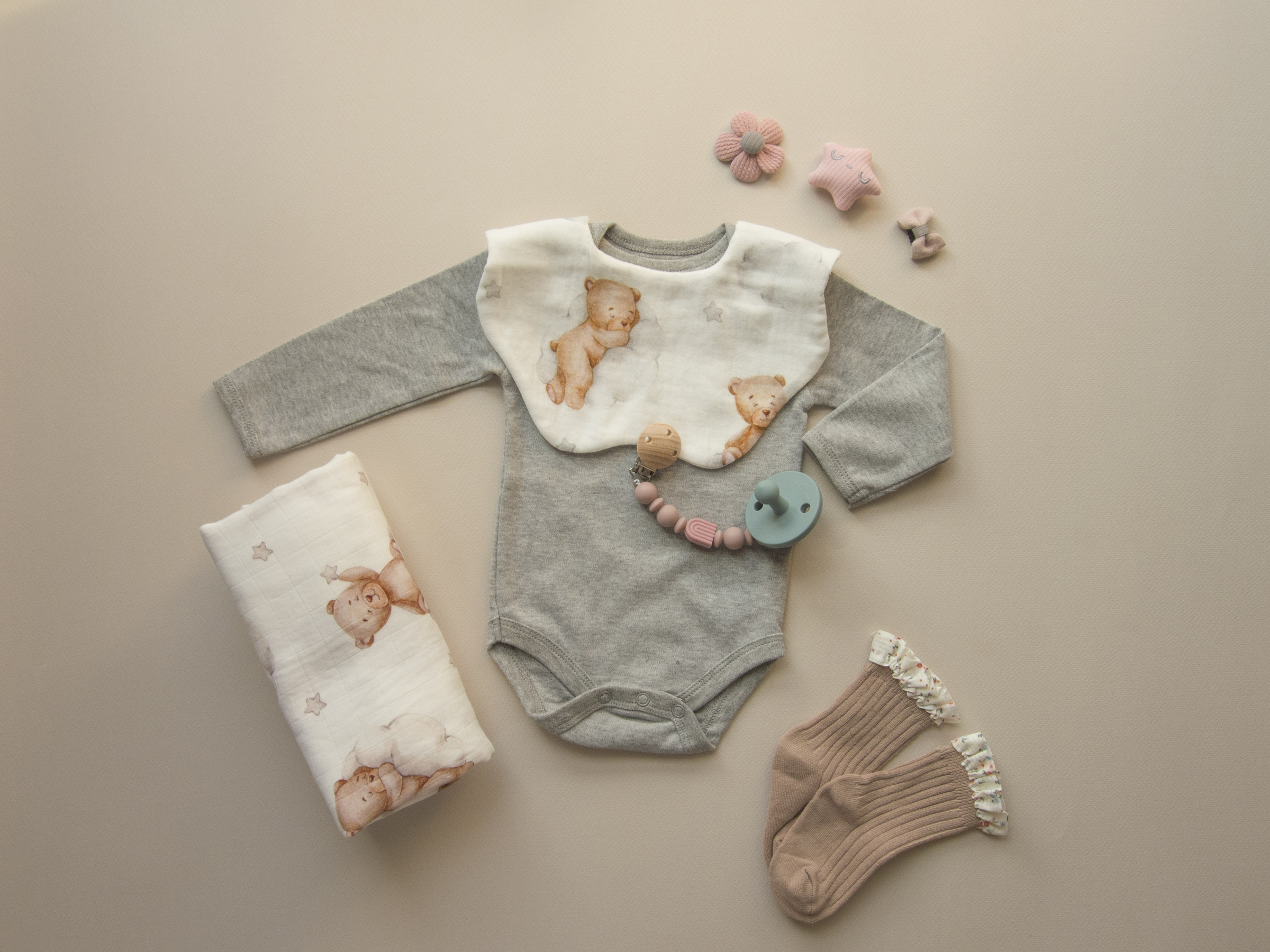 GOTS 灰 長袖包屁衣_23_05