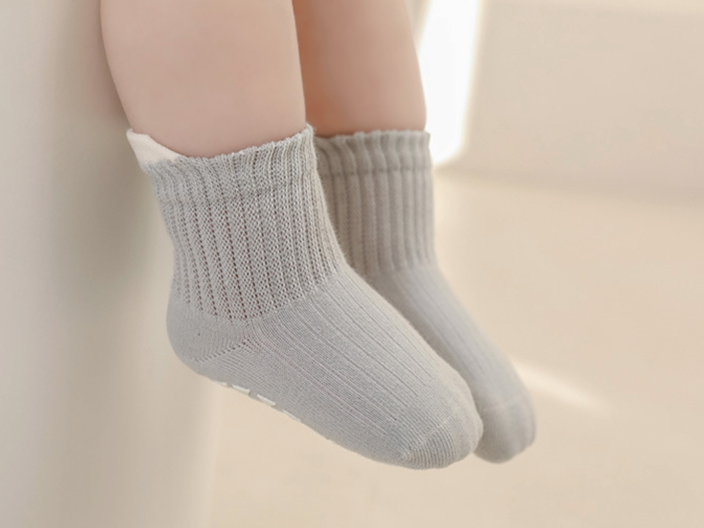 拚色四季防滑襪04