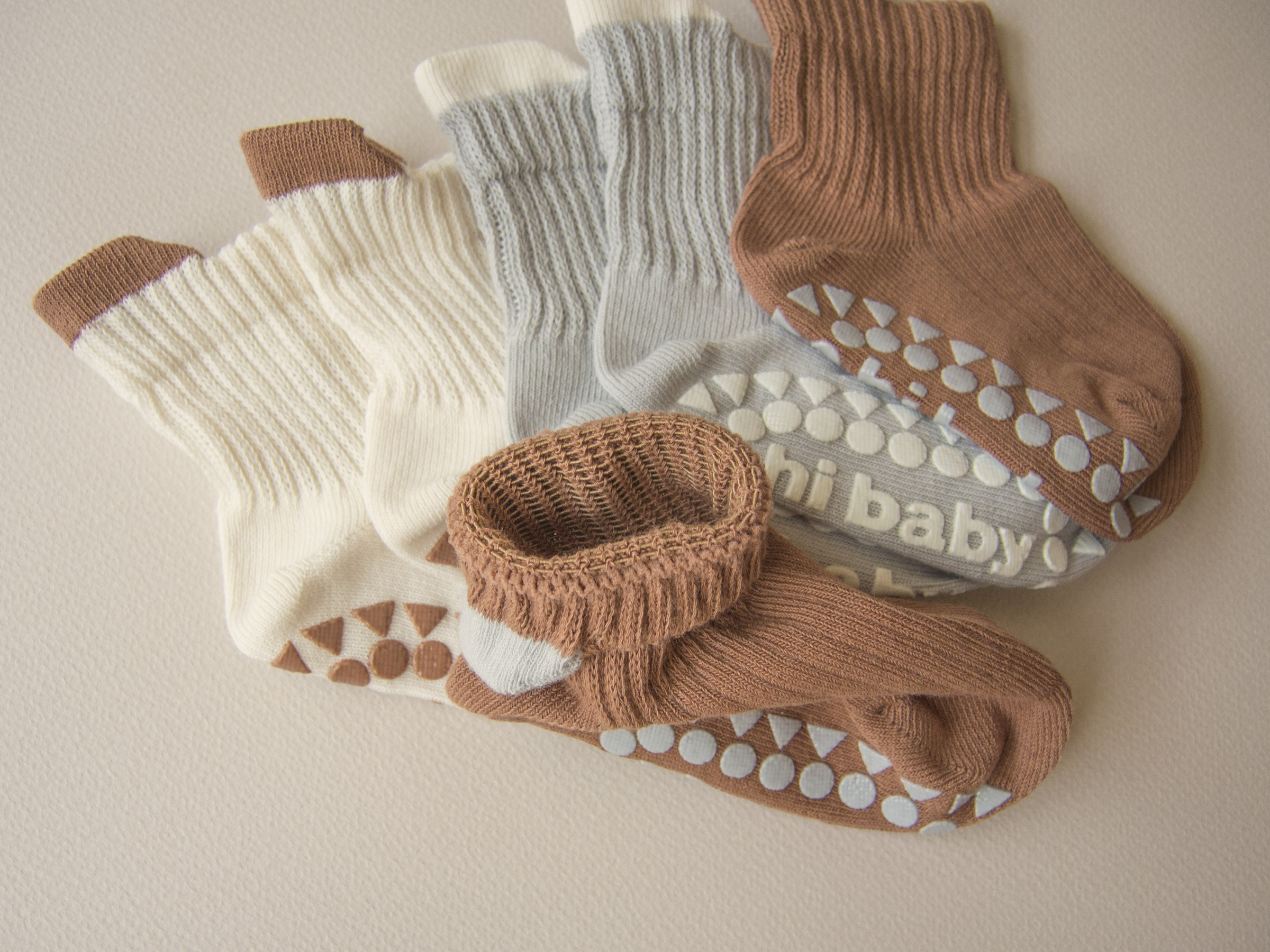 拚色四季防滑襪09