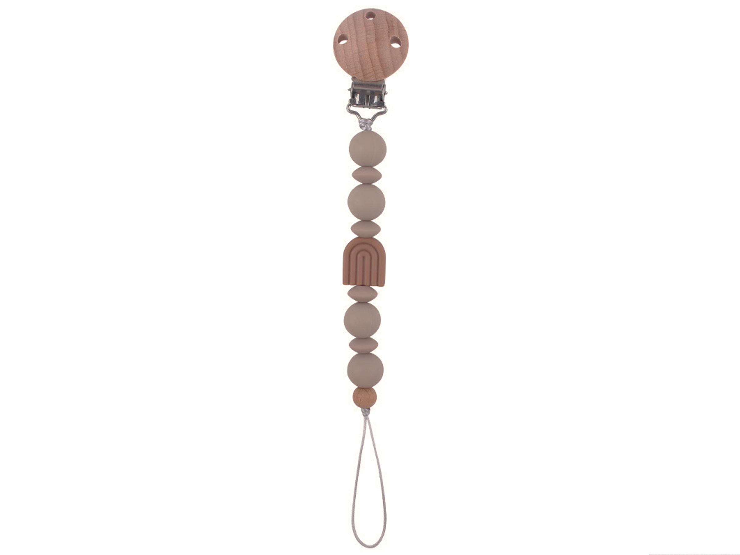 彩虹糖果奶嘴鏈-榛果色