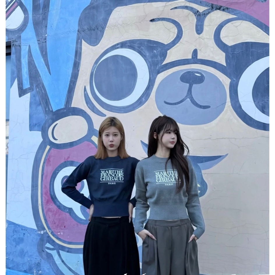 𝟮𝟲.𝙎𝙚𝙤𝙪𝙡_預購Marithe W CLASSIC LOGO CROP KNIT 經典 𝟮𝟲.𝙎𝙚𝙤𝙪𝙡_預購Marithe W CLASSIC LOGO CROP KNIT 經典
