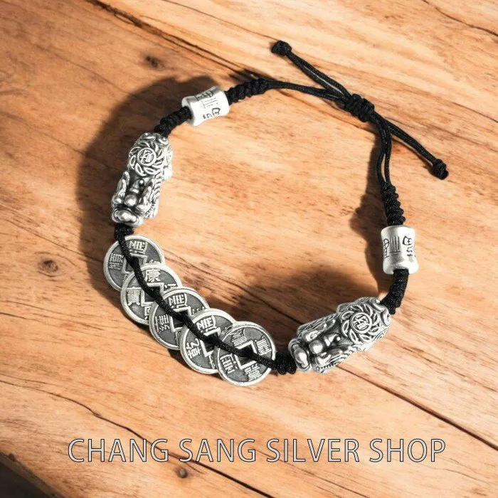 招財貔貅, 五帝錢 & 福氣(調節式)手繩