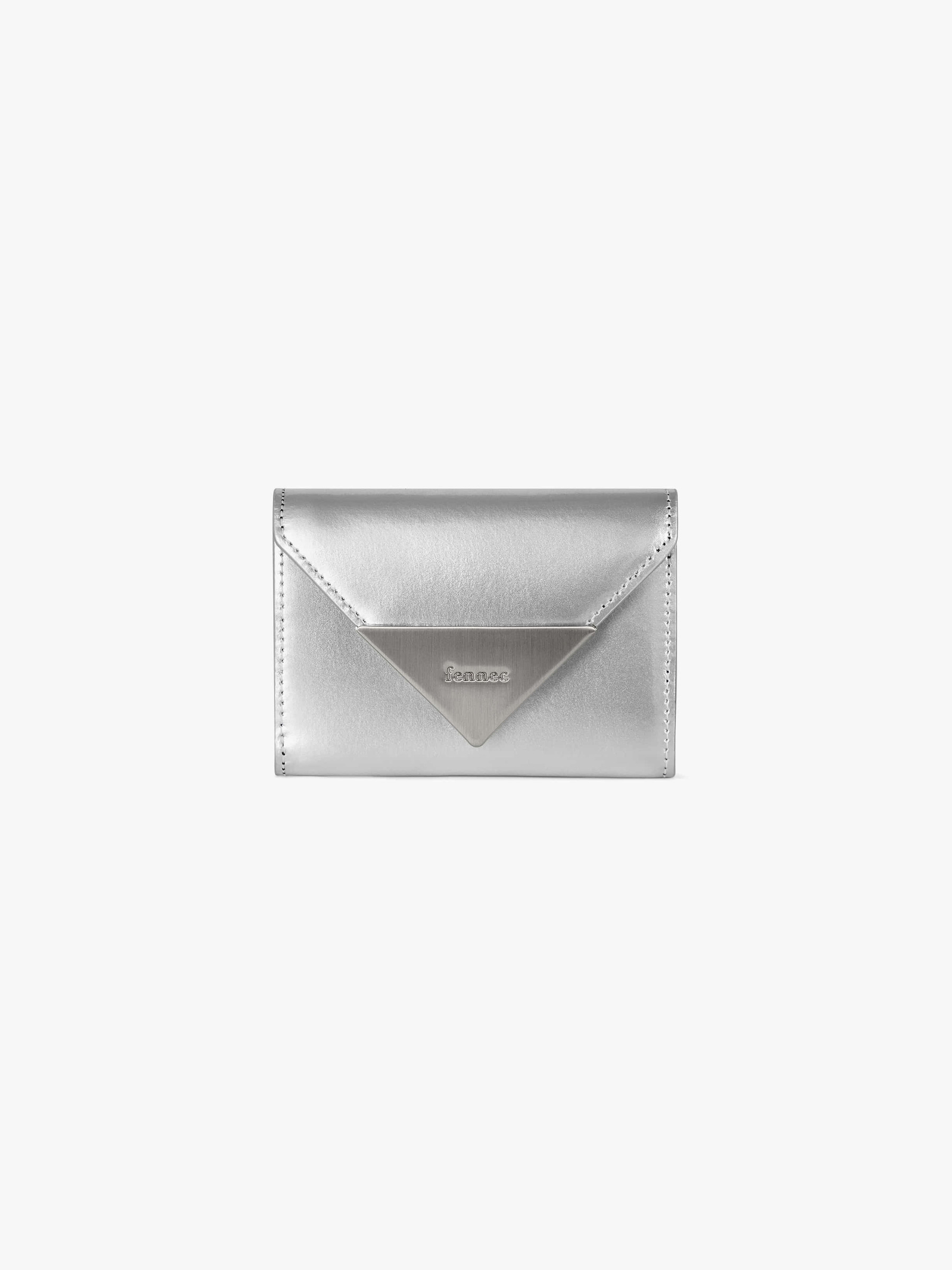 MATT TRIANGLE WALLET - LACQUER SILVER