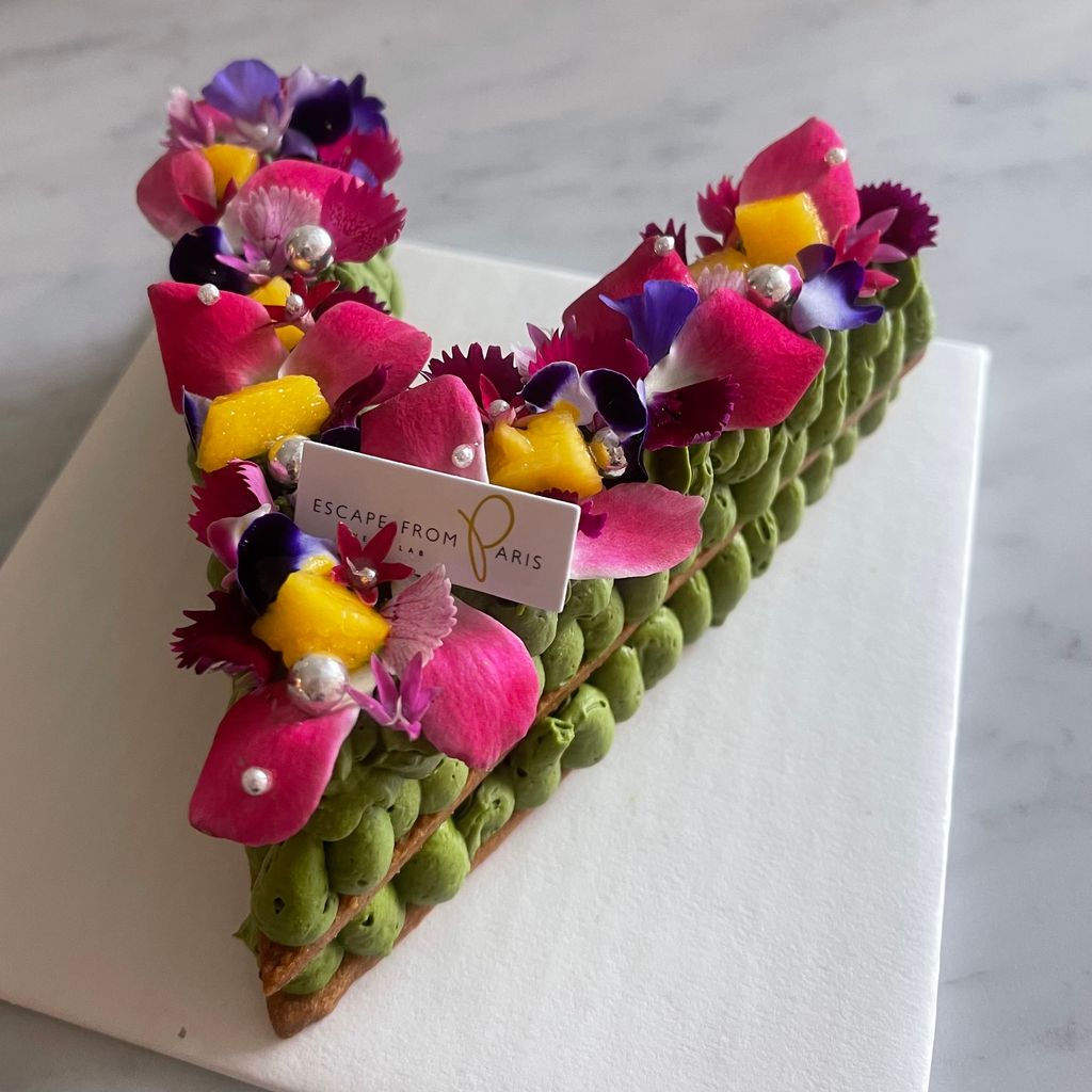 抹茶柚香字母蛋糕V