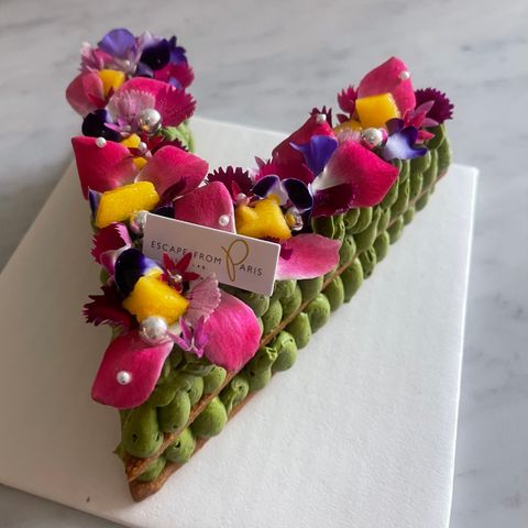 抹茶柚香字母蛋糕V