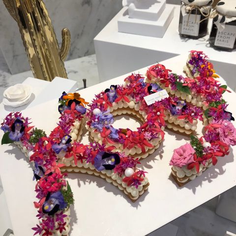 食用花字母安蛋糕特殊設計Kay