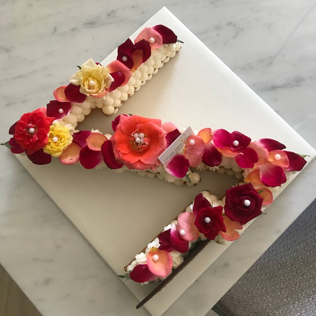 食用花蛋糕特殊圖案