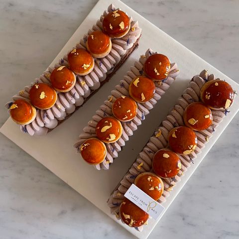 巧克力聖多諾黑蛋糕中文字「川」